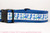 Bright blue assortment of seahorses, flamingos and starfish decorate this blue collar.