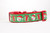 Green Snowmen 1 or 1.5" wide Dog Collar