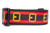 A red and black Santa's belt design with glittery gold buckles. 