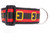 A red and black Santa's belt design with glittery gold buckles. 