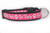 Hot Pink Fur Baby Dog Collar 5/8 , 3/4 or 1" wide