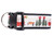 Collar with a rustic RV pattern including a camper, bench and christmas trees.