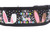 Black dog collar with a repeating pattern of bunny ears, Easter eggs, and the text "I Said A Hip Hop, The Hippity To The Hip Hip Hop." 