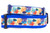 Collar with a colorful underwater scene featuring fish and coral. 