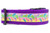 Glittery flip flops on pastel ombre background with 1.5 inch wide purple nylon.