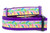Glittery flip flops on pastel ombre background with purple nylon.  Top is 1 inch wide and bottom is 1.5 inch wide.