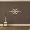 The Explorer Compass wall or ceiling decal shown here in beige vinyl.
