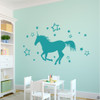 Unicorn Vinyl Wall Decal in teal