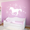 Unicorn Vinyl Wall Decal in white