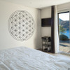 Flower of Life design #1 vinyl wall decal in black