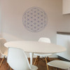 Flower of Life design #1 vinyl wall decal in violet