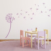 The Heidi Dandelion vinyl wall decal in lilac