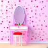 Starry Night Two vinyl wall decals applied sporadically in pink