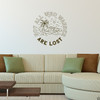 Not all who wander are lost wall decal quote in nougat brown