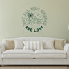 Not all who wander are lost wall decal quote in dark green