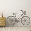 The women's cruiser bike wall decal in limited edition castle grey vinyl.