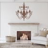 The Chandelier 8 wall decal in limited edition espresso vinyl.