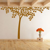 Maple tree wall decal shown here in clay brown vinyl color.