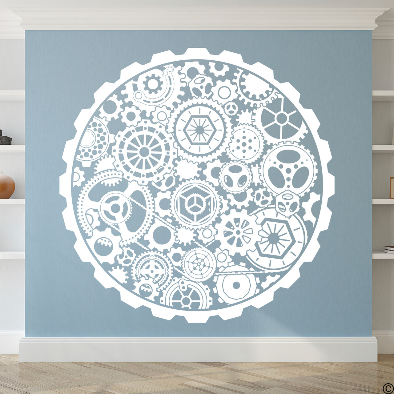 white vinyl wall decals