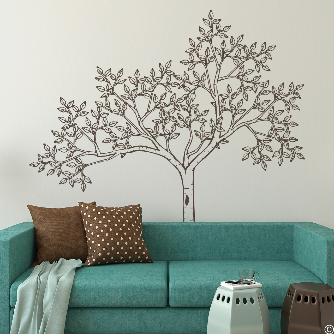 Large Tree Wall Stencil - Large Wall Stencil - Tree Wall Stencils