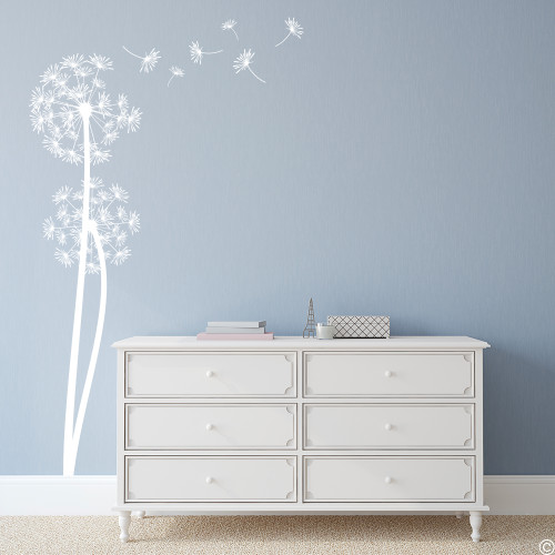 The Olsen twin Dandelion wall decals in white