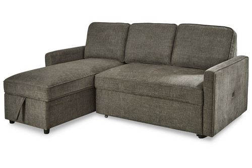 Kerle Charcoal 2-Piece Sectional with Pop Up Bed (26505S1) by Ashley