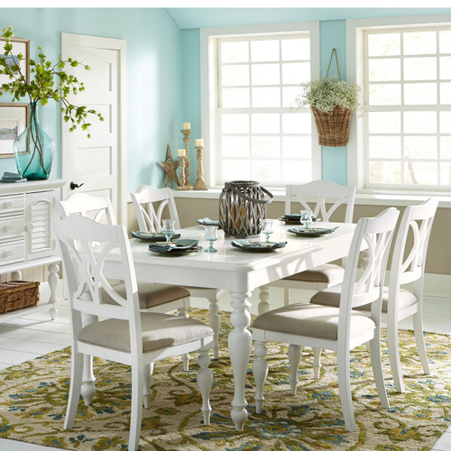 Summer House - Oyster White - 7 Piece Rectangular Table Set (607-CD-7RLS) by Liberty Furniture