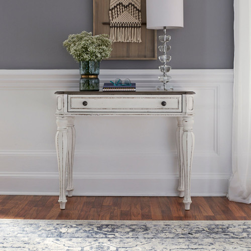 Magnolia Manor - Antique White & Weathered Bark - Accent Desk (244-AT3630) by Liberty Furniture