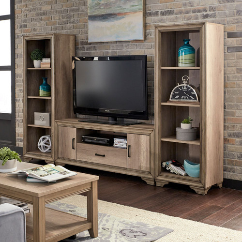 Sun Valley - Sandstone - Entertainment Center w Piers (439-ENTW-ECP) by Liberty Furniture Sun Valley - Sandstone - Entertainment Center w Piers (439-ENTW-ECP) by Liberty Furniture