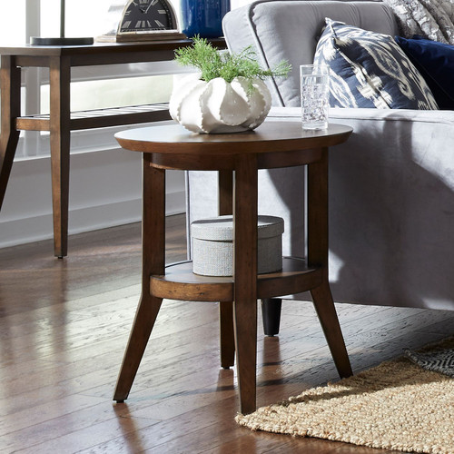 Ventura Blvd - Bronze Spice - Round End Table (796-OT1021) by Liberty Furniture