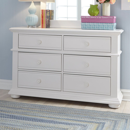 Summer House - Oyster White - 6 Drawer Dresser (607-BR30) by Liberty Furniture