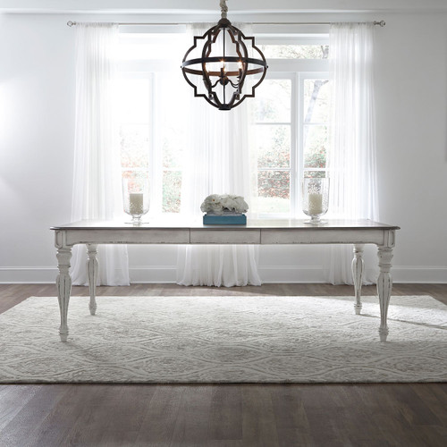 Magnolia Manor - Antique White & Weathered Bark - Rectangular Leg Table (244-T4490) by Liberty Furniture