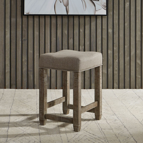 Parkland Falls - Weathered Taupe - Uph Console Stool (172-OT9001) by Liberty Furniture
