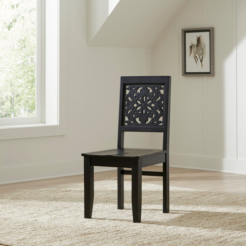 Trellis Lane - Weathered White, Black & Gray - Accent Chair- Black (2094B-AC3002) by Liberty Furniture Trellis Lane - Weathered White, Black & Gray - Accent Chair- Black (2094B-AC3002) by Liberty Furniture
