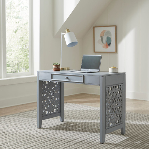 Trellis Lane - Weathered White, Black & Gray - Accent Writing Desk- Grey (2094G-AC3000) by Liberty Furniture