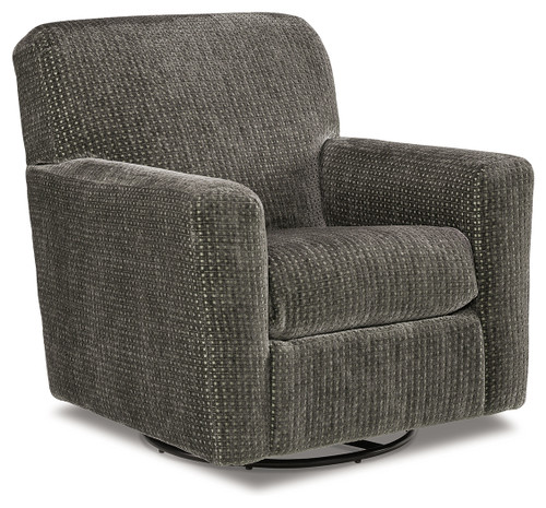 Herstow - Charcoal - Swivel Glider Accent Chair (A3000366) by Ashley