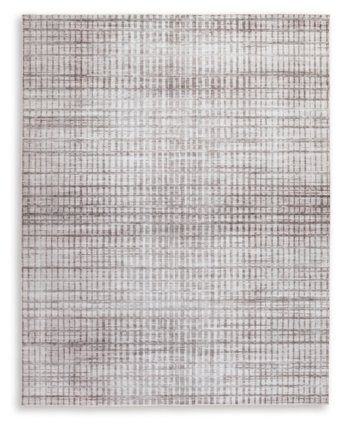 Moorhill - Cream/Taupe - 7'7" x 9'8" Washable Rug (R405921) by Ashley