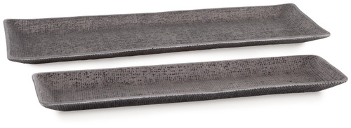Garekton - Pewter Finish - Tray (Set of 2) (A2000590) by Ashley