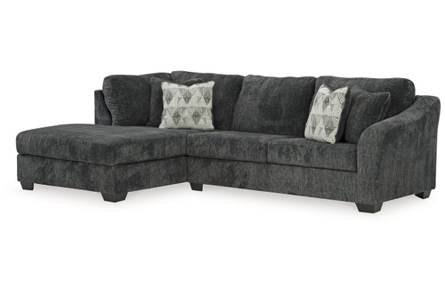 Biddeford Ebony 2-Piece Sleeper Sectional with Chaise (35504S3) by Ashley