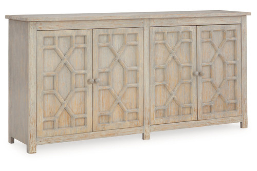 Caitrich Distressed Blue Accent Cabinet (A4000561) by Ashley