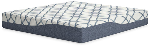 12 Inch Chime Elite 2.0 - White/Blue - King Mattress (M42641) by Ashley