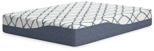 12 Inch Chime Elite 2.0 - White/Blue - Queen Mattress (M42631) by Ashley