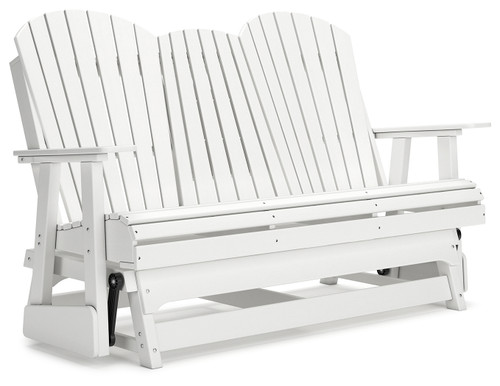 Hyland wave - White - Outdoor Glider Loveseat (P111-835) by Ashley