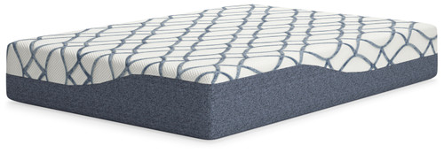 12 Inch Chime Elite 2.0 - White/Blue - Full Mattress (M42621) by Ashley