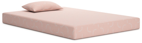 iKidz Coral - Coral - Twin Mattress and Pillow (M43111) by Ashley
