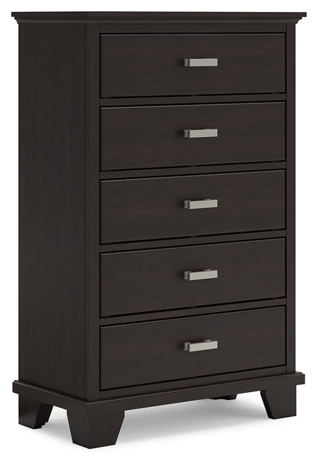 Covetown - Dark Brown - Chest of Drawers (B441-46) by Ashley