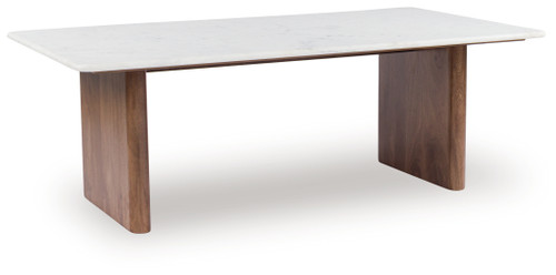 Isanti - Light Brown/White - Coffee Table (T662-1) by Ashley