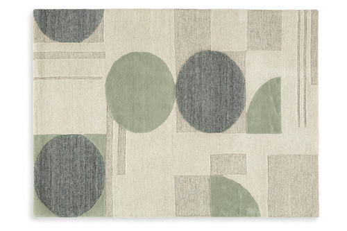 Dallane - Linen/Blue/Green - 5' x 7' Rug (R406352) by Ashley