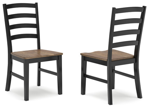 Wildenauer - Brown/Black - Dining Chair (Set of 2) (D634-01) by Ashley