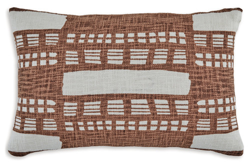 Ackford White/Rust Pillow (Set of 4) (A1001039) by Ashley